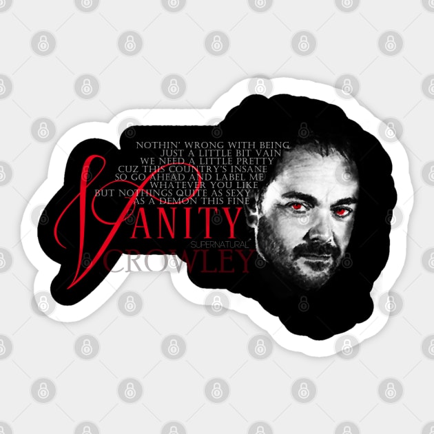 A Little Bit Vain Sticker by GnarllyMama